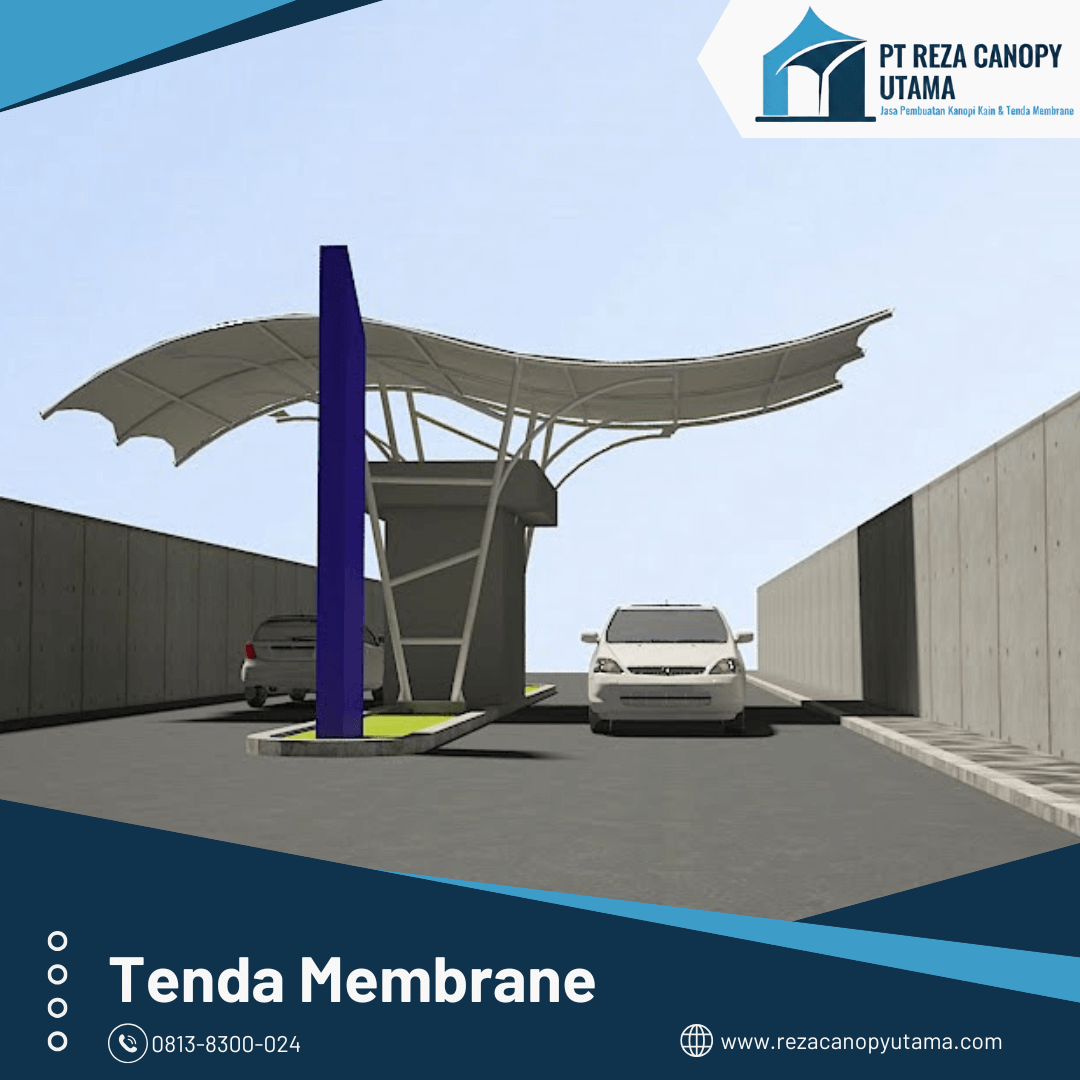 desain tenda membrane