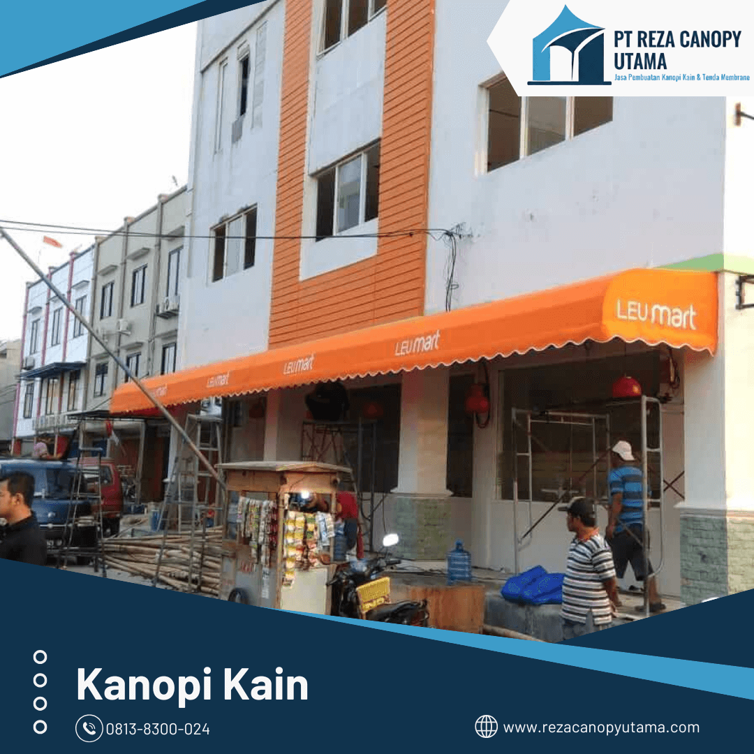 Kanopi Kain toko